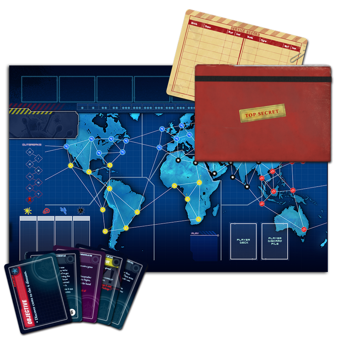 Pandemic: Legacy - Season One Red Version [Board Game, 2-4 Players]