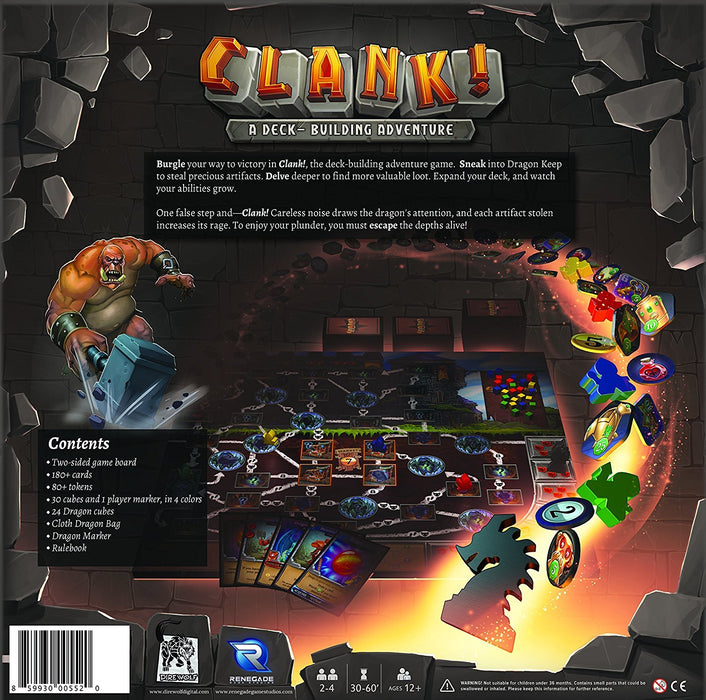 Clank!: A Deck-Building Adventure [Board Game, 1-4 Players]
