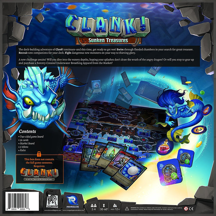 Clank! Sunken Treasures Expansion [Board Game, 2-4 Players]
