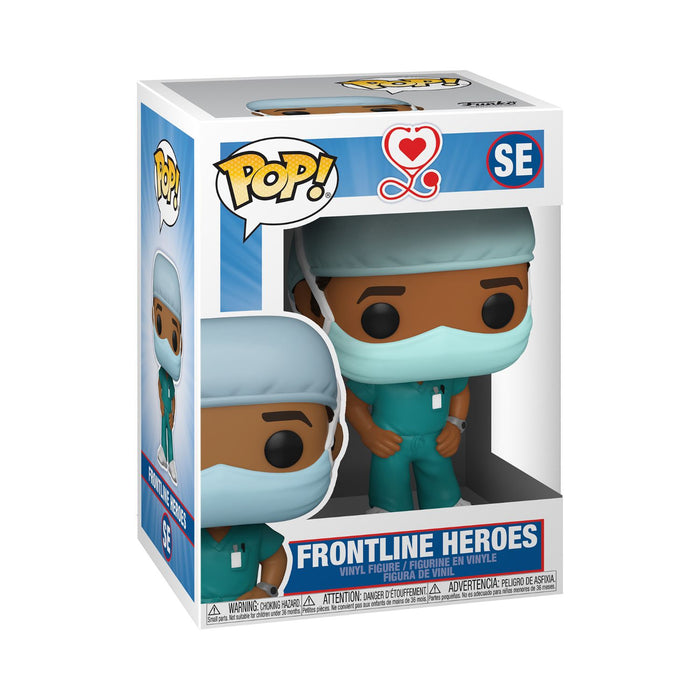 Funko POP! Heroes: Front Line Worker - Male Hospital Worker [Toys, Ages 3+, #2]