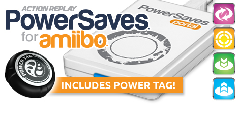 Datel Action Replay PowerSaves for All Amiibo Characters - White + Power Tag [Nintendo Accessory]