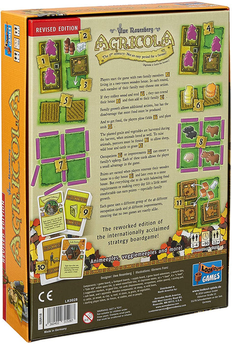 Agricola - Revised Edition [Board Game, 1-5 Players]
