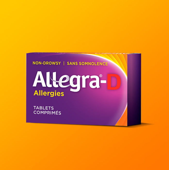 Allegra D 12 Hour Allergy Nasal Congestion Tablets - 6 Pack - 180 Caplets [Healthcare]