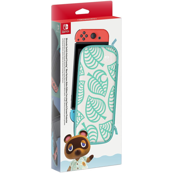 Animal Crossing: New Horizons Aloha Edition - Carrying Case & Screen Protector [Nintendo Switch Accessory]