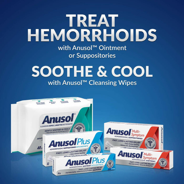 Anusol Plus Hemorrhoidal Suppositories - 24 Count [Healthcare]
