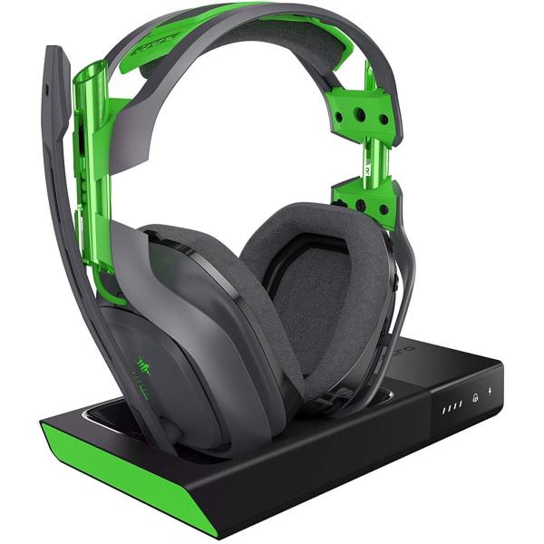 ASTRO Gaming - A50 Wireless Gaming Headset + Base Station - Black/Green [Cross-Platform Accessory]
