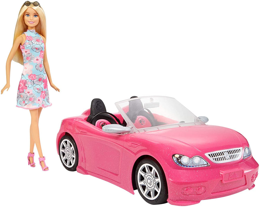 Barbie Convertible Vehicle and Doll Pack [Toys, Ages 3+]