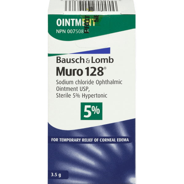 Bausch & Lomb Muro 128 5% Ointment - 3.5 g / 8 Oz [Healthcare]
