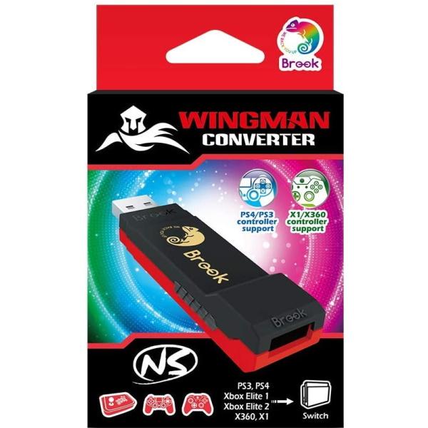 Brook Wingman Converter NS Support - Controller Adapter for PS3 / PS4 / PS5 / Xbox 360 / Xbox One / Xbox Series X/S to Nintendo Switch [Cross-Platform Accessory]