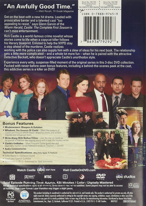 Castle: The Complete First Season [DVD Box Set]