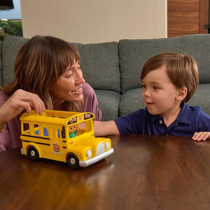 CoComelon Musical Yellow School Bus with JJ Figure [Toys, Ages 2+]