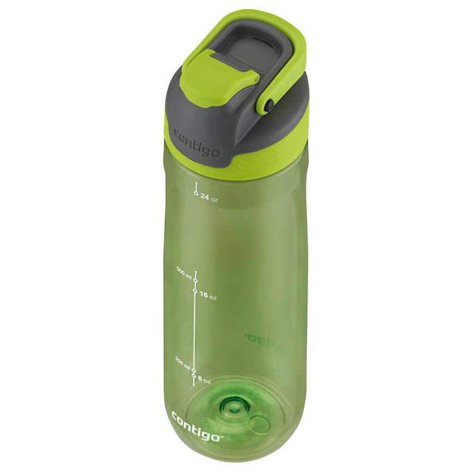Contigo AutoSeal Tritan Water Bottles - 3 Pack - Green, Purple, Yellow [House & Home]