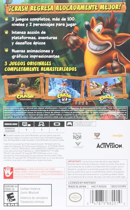 Crash Bandicoot N. Sane Trilogy [Nintendo Switch]