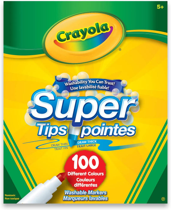Crayola Super Tips Washable Markers - 100 Count [House & Home