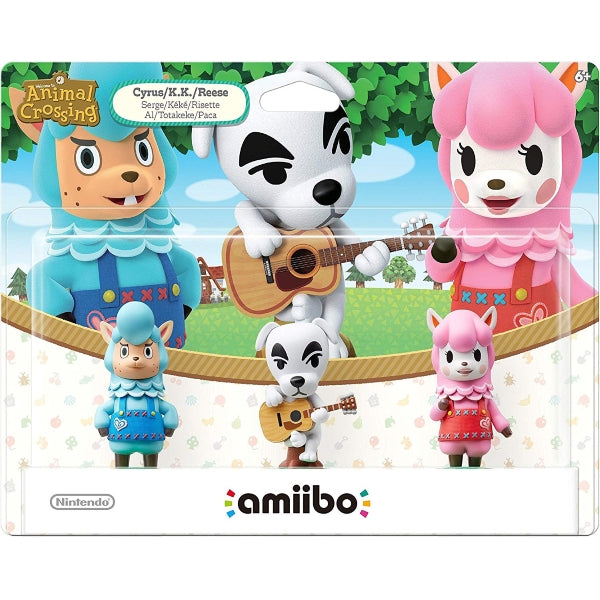 Cyrus + K.K. Slider + Reese Amiibo 3-Pack - Animal Crossing Series [Nintendo Accessory]