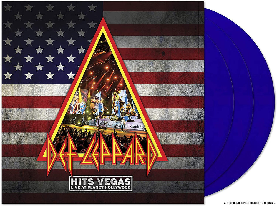 Def Leppard - Hits Vegas: Live At Planet Hollywood - Limited Edition 3LP Transparent Blue Vinyl [Audio Vinyl]