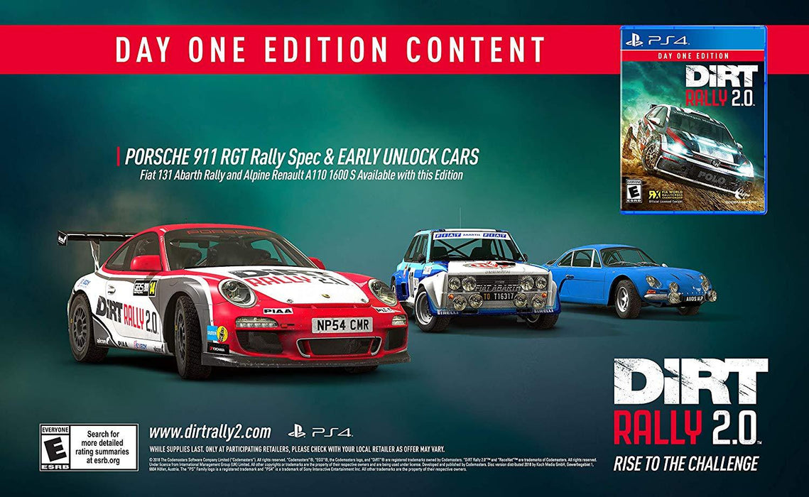 DiRT Rally 2.0 - Day One Edition [PlayStation 4]