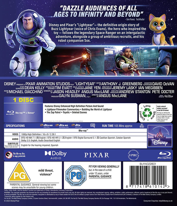 Disney Pixar's Lightyear [Blu-ray]