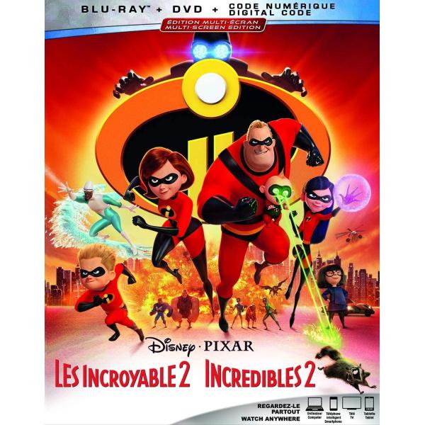Disney Pixar's Incredibles 2 [Blu-ray + DVD + Digital]