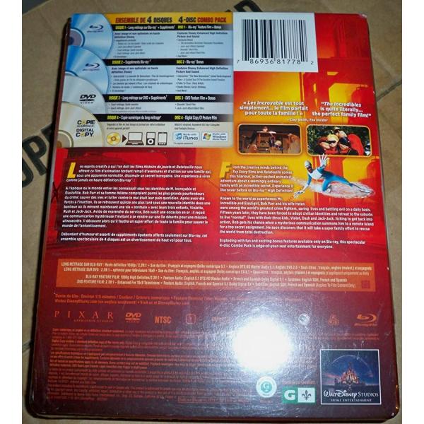 Disney Pixar's The Incredibles - Limited Edition SteelBook [Blu-ray + DVD + Digital]