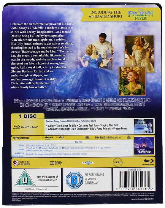 Disney's Cinderella - Live Action - Limited Edition Collectible SteelBook [Blu-Ray]