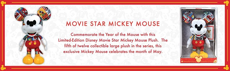 Disney Year of The Mouse Collector Plush - Movie Star Mickey Mouse [Toy, Ages 3+]