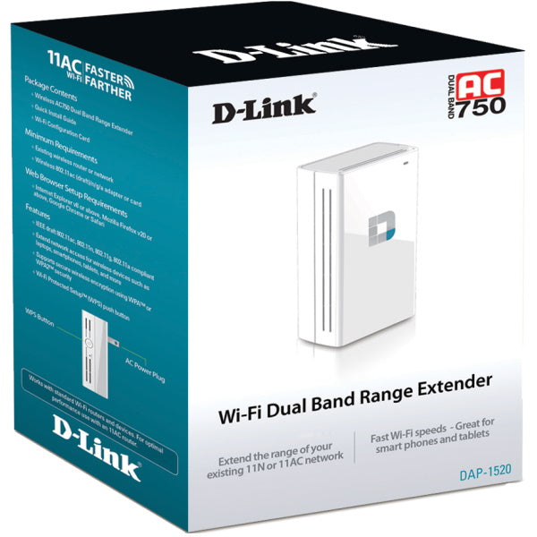 D-Link AC750 Wireless Dual Band Range Extender - DAP-1520 [Electronics]