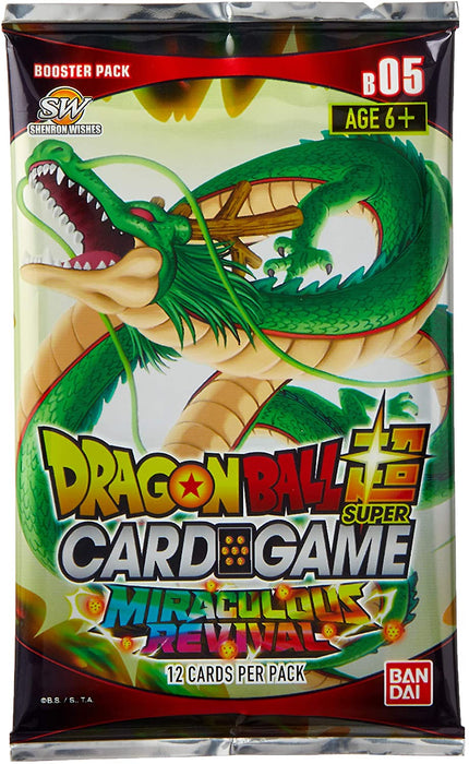 Dragon Ball Super TCG: Miraculous Revival Booster Box - Series 5 - 24 Packs [Card Game, 2 Players]