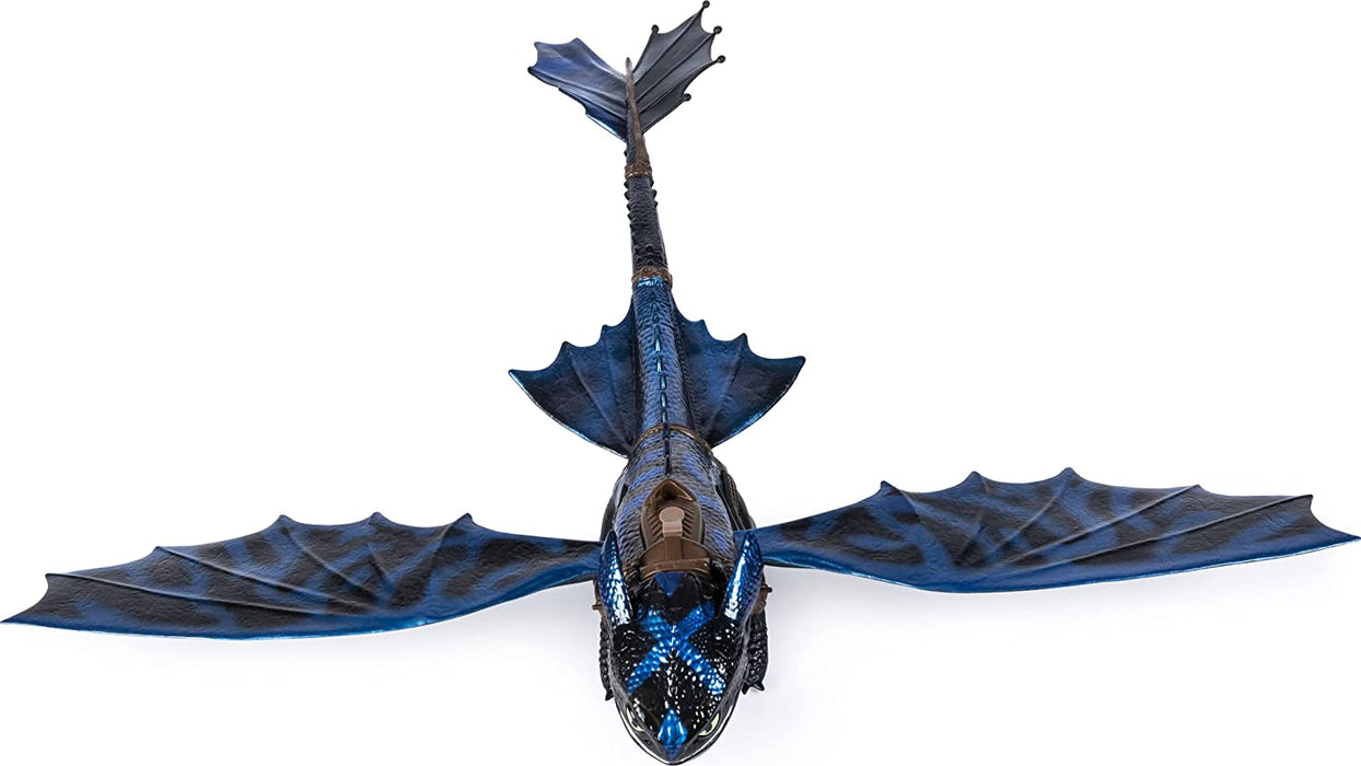 DreamWorks Dragons: Giant Fire Breathing Toothless - 20-Inch Dragon with Fire Breathing Effects and Bioluminescent Color [Toys, Ages 4+]