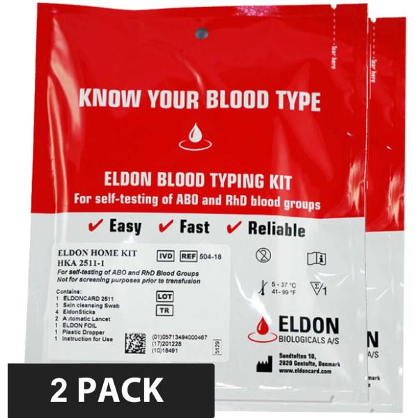 Eldoncard - Blood Type Test - Single Pack