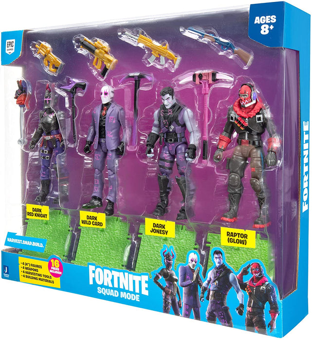 Fortnite Squad Mode 4-Figure Pack, Series 5 - Weapons Included  [Toys, Ages 8+]