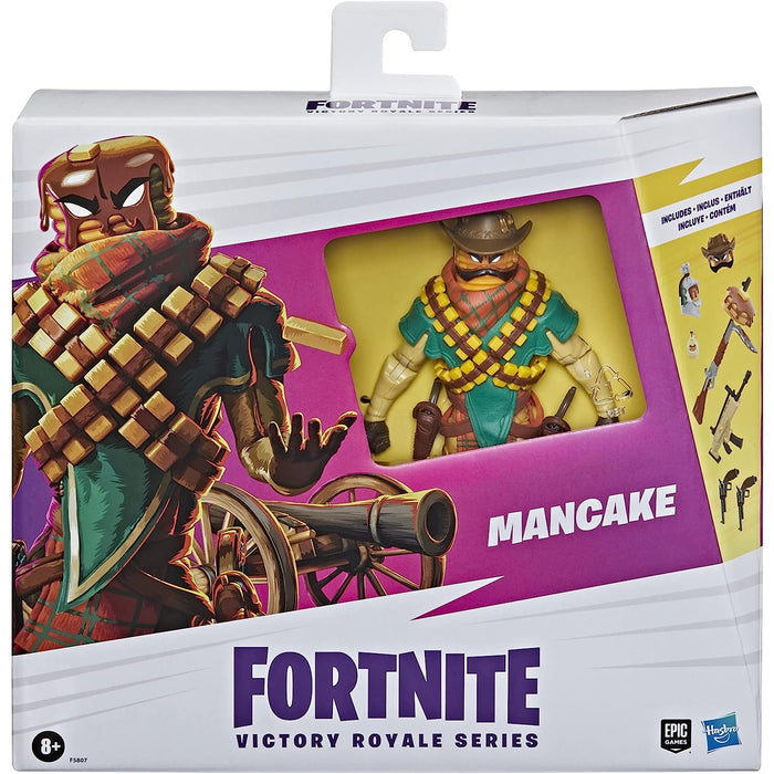 Fortnite Victory Royale Series: Mancake Deluxe Pack 6-Inch Collectible Action Figure with Accessories [Toys, Ages 8+]