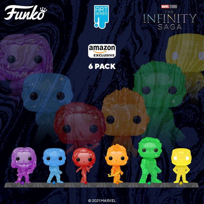 Funko POP! Artist Series: Marvel Infinity Saga - The Avengers 6 Pack [Toys, Ages 3+]
