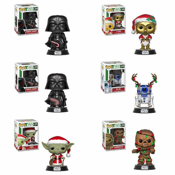Funko POP! Star Wars: Holiday Santa Yoda Bobblehead #277