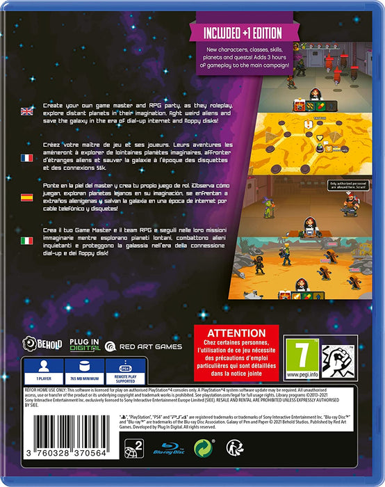 Galaxy of Pen & Paper: +1 Edition [PlayStation 4]
