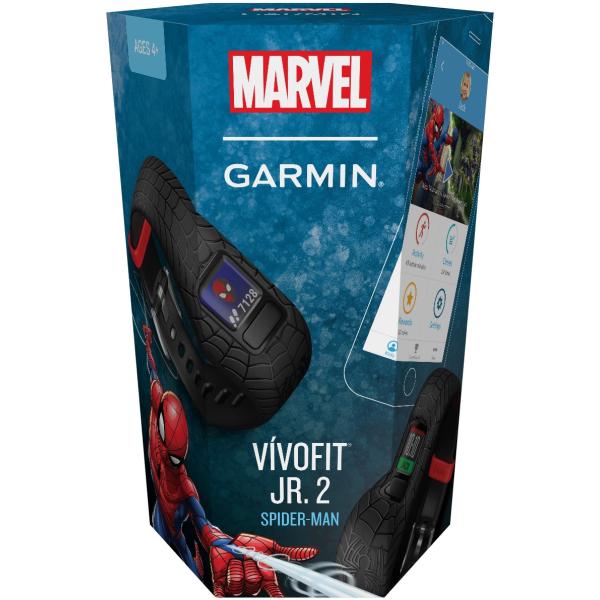 Garmin Vívofit Jr 2 Kids Fitness/Activity Tracker - Marvel's Spider-Man - Black [Electronics]