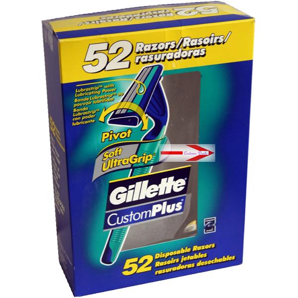 Gillette CustomPlus Disposable Razors - 52 Pack [Personal Care]