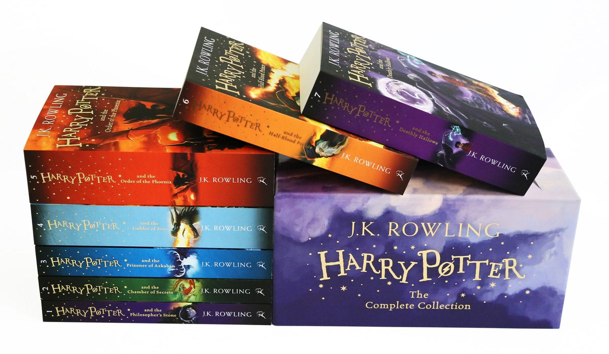 Harry Potter The Complete Series Box Set Books Full Set 1-7 Paperback Very  Good