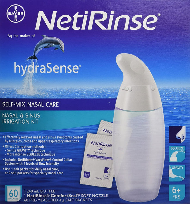 HydraSense NetiRinse 2-in-1 Nasal and Sinus Irrigation Kit [Healthcare]