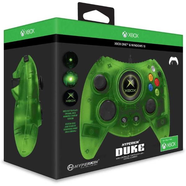 Hyperkin Duke Xbox One Wired Controller - Green Limited Edition [Xbox One Accessory]