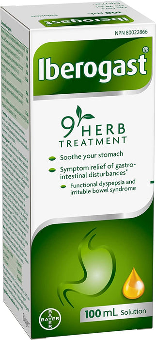 Iberogast 9 Herb Treatment, Gastro-intestinal Disturbance Symptom Relief - 2 Pack - 2x100mL [Healthcare]