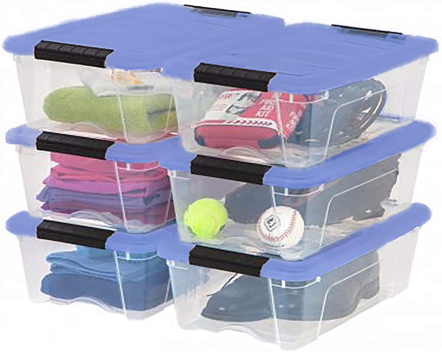  IRIS USA 12 Quart Stackable Plastic Storage Bins with