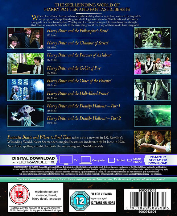 J. K. Rowling's Wizarding World 9-Film Collection [Blu-Ray Box Set]