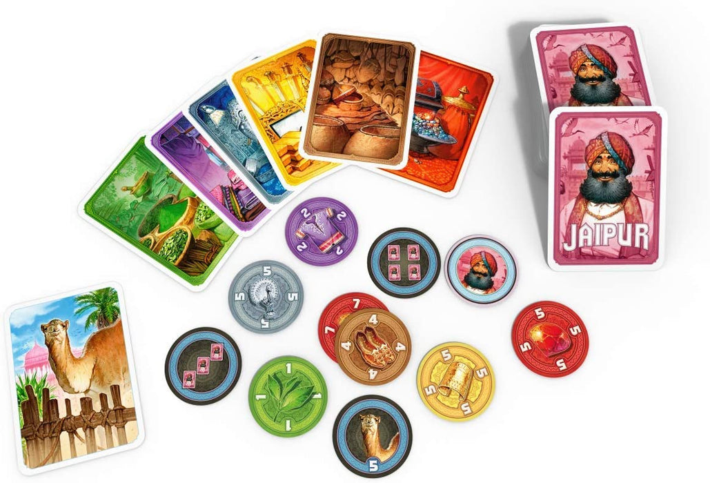 Jaipur - New Edition w/ Metal Coin [Card Game, 2 Players, Ages 10+]
