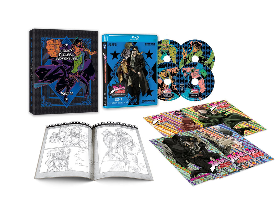 JoJo's Bizarre Adventure: Set 2 - Stardust Crusaders - Limited Edition [Blu-ray Box Set]