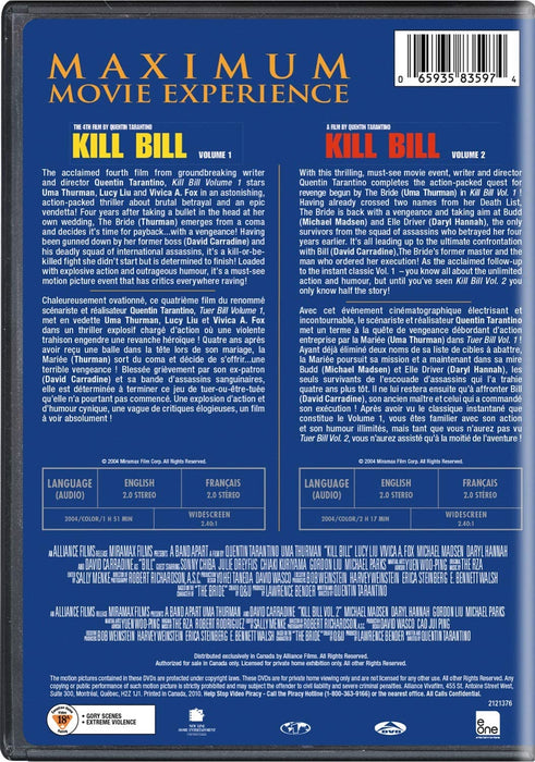 Kill Bill Vol. 1 / Kill Bill Vol. 2 Double Feature [DVD Box Set]
