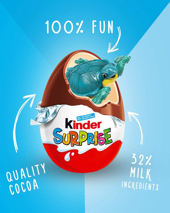Kinder Surprise Chocolate Eggs with Toys - 12 x 20g - 240g [Snacks & Sundries]