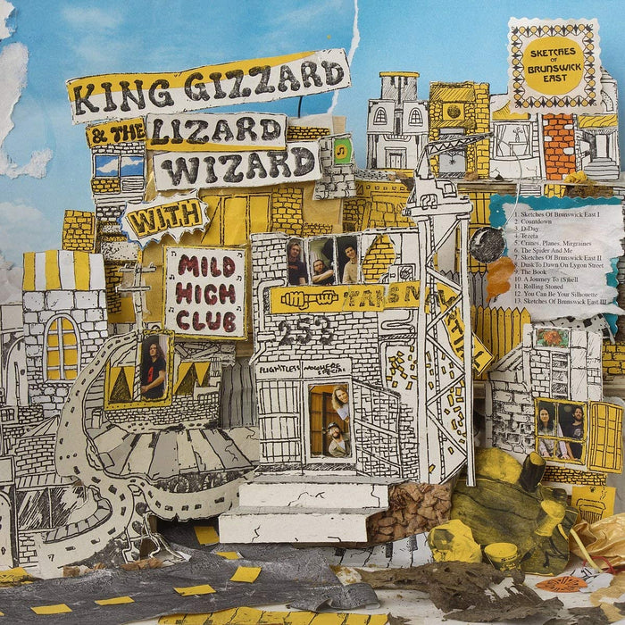 King Gizzard & The Lizard Wizard with Mild High Club - Sketches Of Brunswick East: Yellow with Sky Blue Splatter Vinyl [Audio Vinyl]