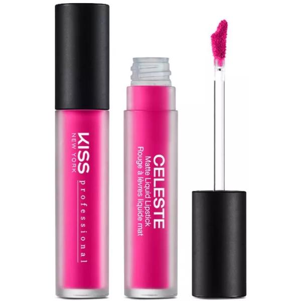 Kiss New York Professional Celeste Matte Liquid Lipstick - Pink Punch [Beauty]