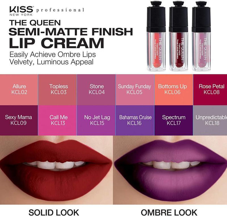 Kiss New York Professional The Queen Creamy Lipstick - Unpredictable [Beauty]
